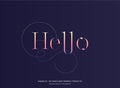 Fashion magazine fonts - Lingerie XO by Moshik Nadav Typography