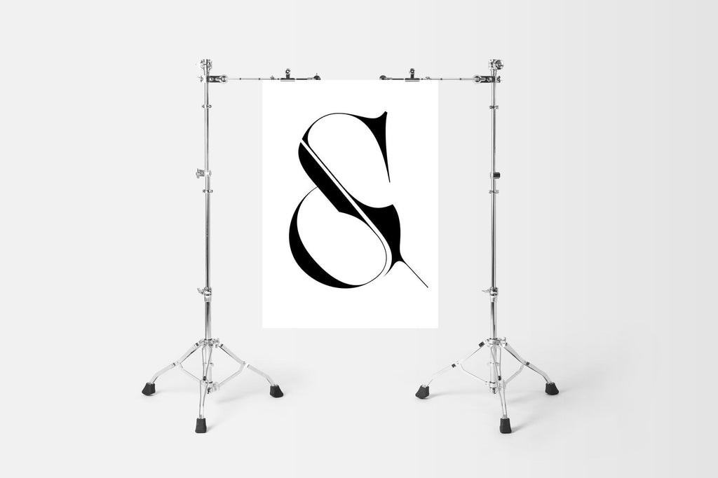 Lingerie XO Ampersand Poster by Moshik Nadav Typography