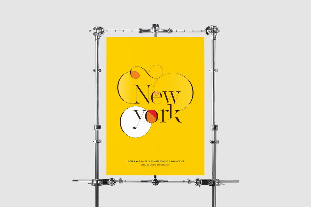 New York Poster - Made by Moshik Nadav Typography