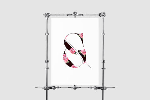 Super sexy ampersand poster designed by Moshik Nadav Typography