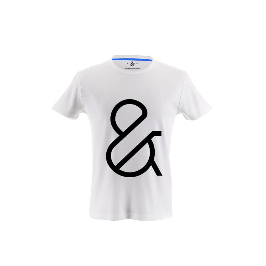 Light Ampersand T-shirt Designed by Moshik Nadav Typography with Paris Pro Typeface