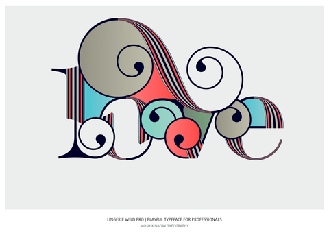 Love typography designed by Moshik Nadav Typography studio NYC