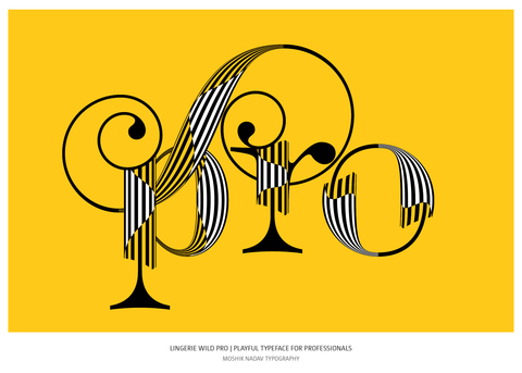 Lingerie Wild Pro Logo designed by Moshik Nadav Fashion Typography