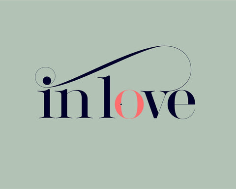 in love font - Made with the fashion Lingerie Typeface by Moshik Nadav Typography 
