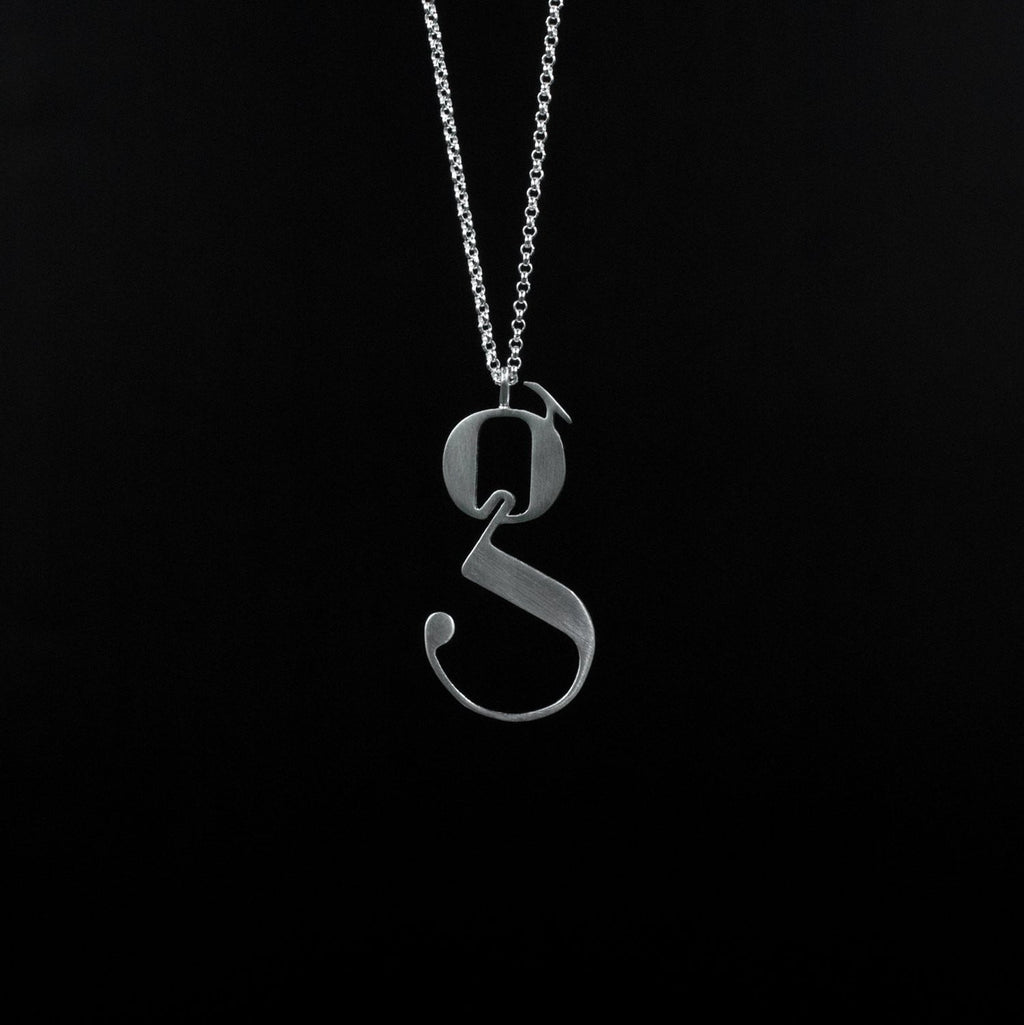 Mens Initial Silver Letter G Pendant With Chaincustom Made | Etsy | Pendant,  Silver, Initials
