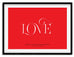 Lingerie XO LOVE poster designed by Moshik Nadav Typography