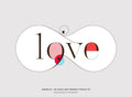 Love Typography Lingerie XO Moshik Nadav Fashion Typography