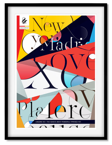 Buy cool typography posters to decorate your apartment by Moshik Nadav