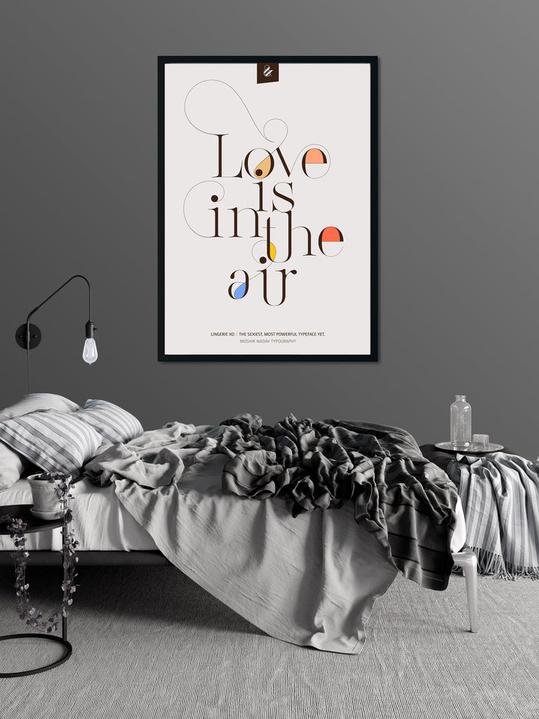 Love is in the air Poster by Moshik Nadav Fashion Typography