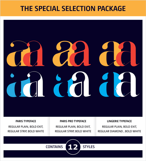 THE SPECIAL FONTS SELECTION PACKAGE