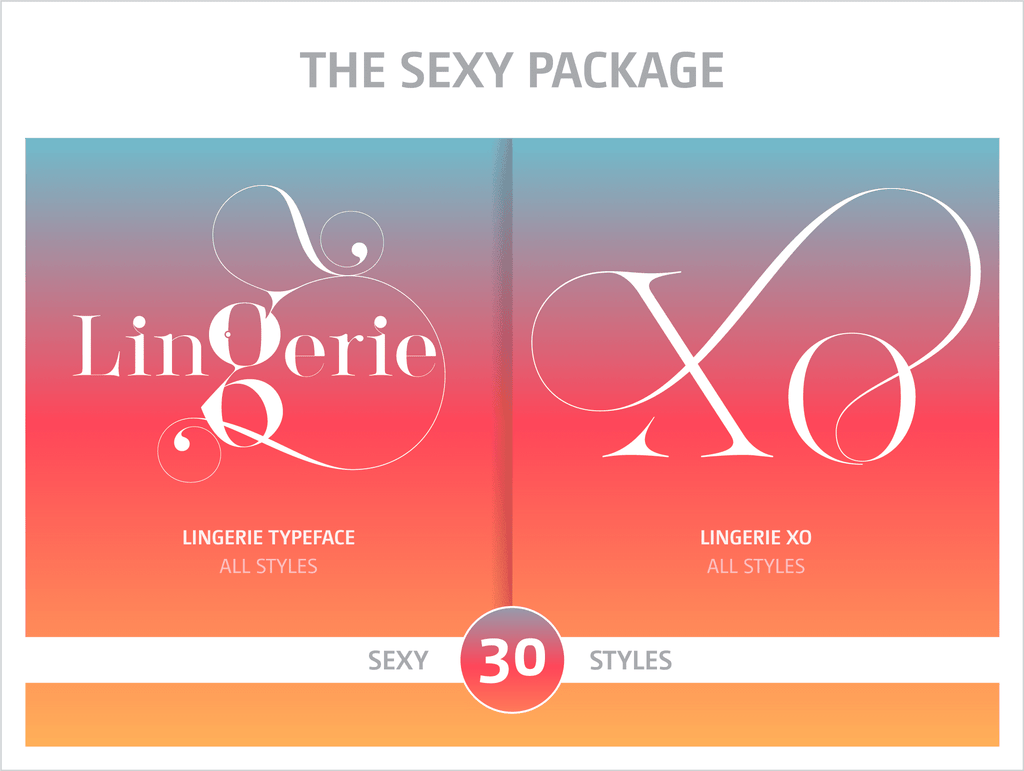 The Sexy Fonts Package - Moshik Nadav Fashion Typography
