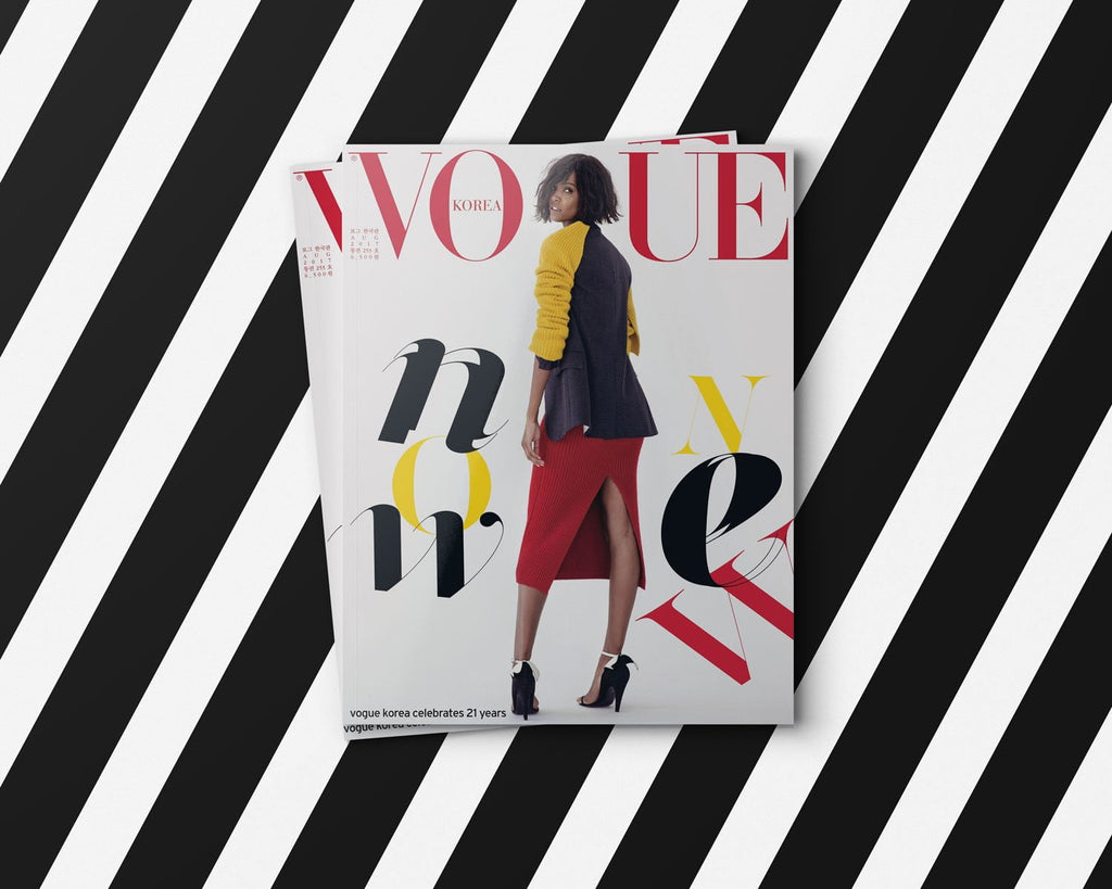 Lingerie Typeface in use by Vogue Korea Fashion magazine