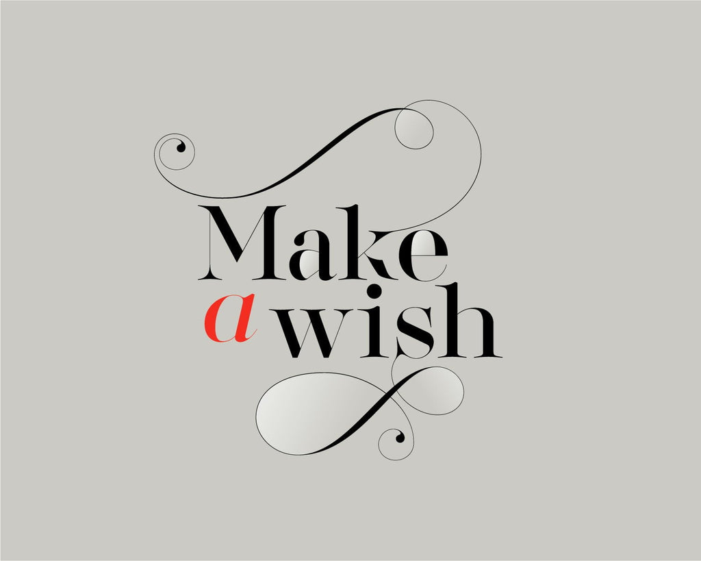 Make a wish font - Made with the fashion Lingerie Typeface by Moshik Nadav Typography 