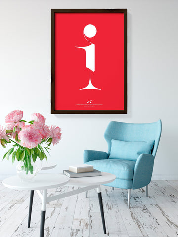 Lingerie Typeface cool lowercase i poster designed by Moshik Nadav Typography